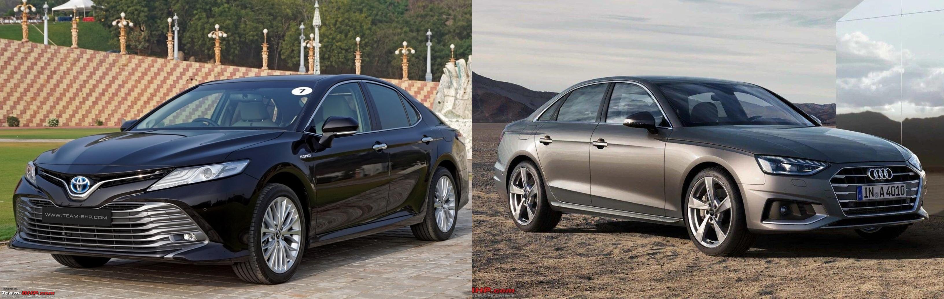 Compare Toyota Camry vs Audi A4 vs Ford Zephyr