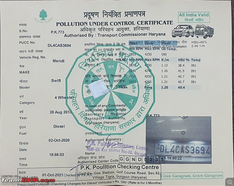 Govt might reconsider the NGT ban on 10 - 15 year old cars in Delhi-NCR-pic-puc-certificate.jpeg