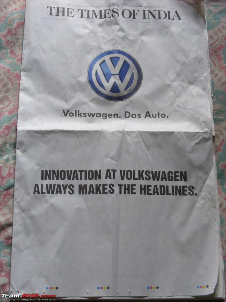 Times Of India Nope Vw Of India Edit Vibrating Ad On 11 Sept 2012 Pg 26 Team Bhp