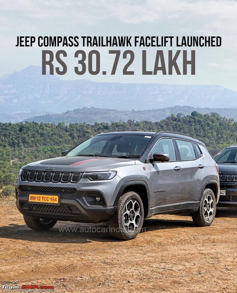 Jeep Compass Trailhawk facelift launch expected in February 2022 - Page 3 -  Team-BHP