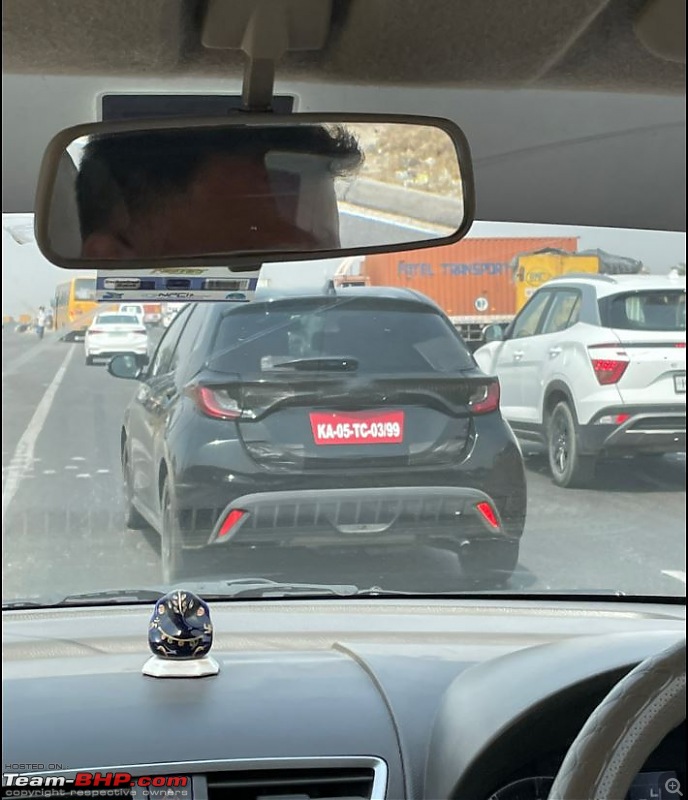 Toyota Yaris hatchback spotted testing in Delhi-3.jpg