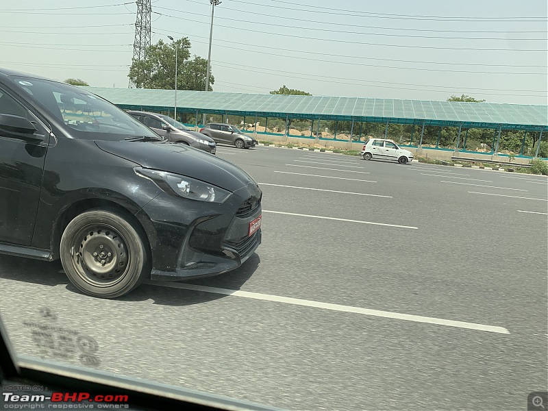 Toyota Yaris hatchback spotted testing in Delhi-a87e2be67b4142f989e347060af7a57d.jpeg