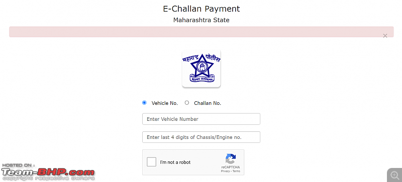 Mumbai Police's eChallans System for Traffic Violations. EDIT: Now Maharashtra-wide-capture.png