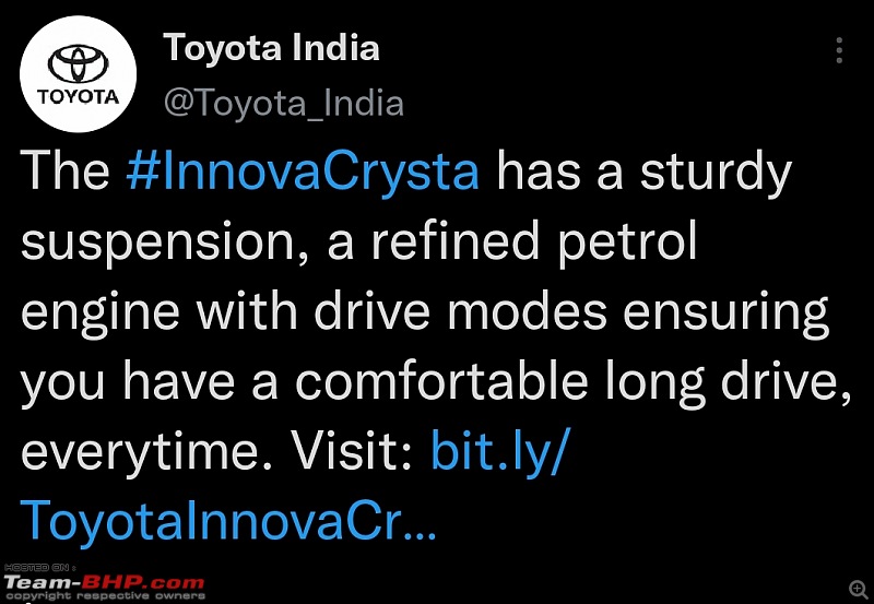 Toyota stops taking bookings for Innova Crysta diesel | EDIT: Back in Jan 2023-smartselect_20220817210124_twitter.jpg