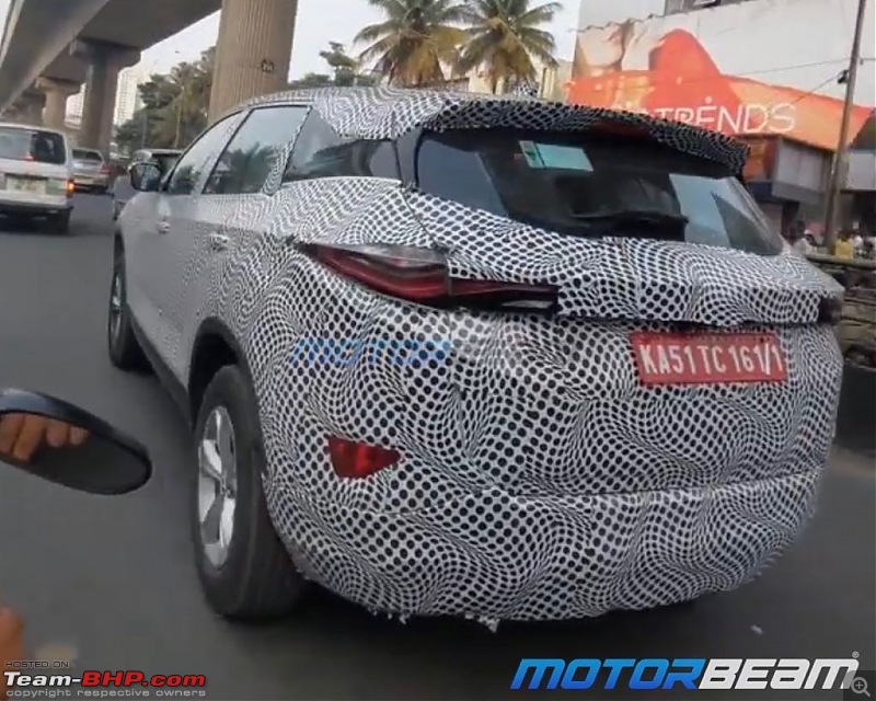 Rumour: Tata Harrier mid-life facelift in the works; could get ADAS & Petrol engine option-tataharrierfaceliftspiedrear.jpg