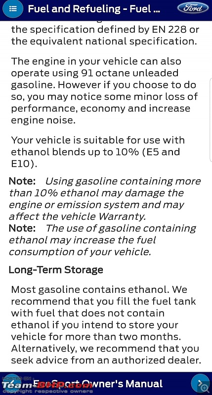 List all cars that are E20 and E20+ petrol compliant-ecosport-manual-fuel.jpeg