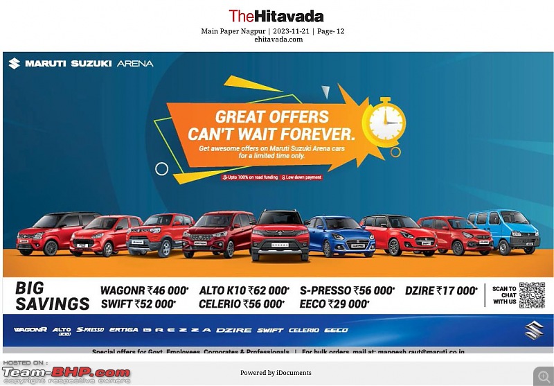 The "NEW" Car Price Check Thread - Track Price Changes, Discounts, Offers & Deals-main-paper-nagpur_20231121.jpeg