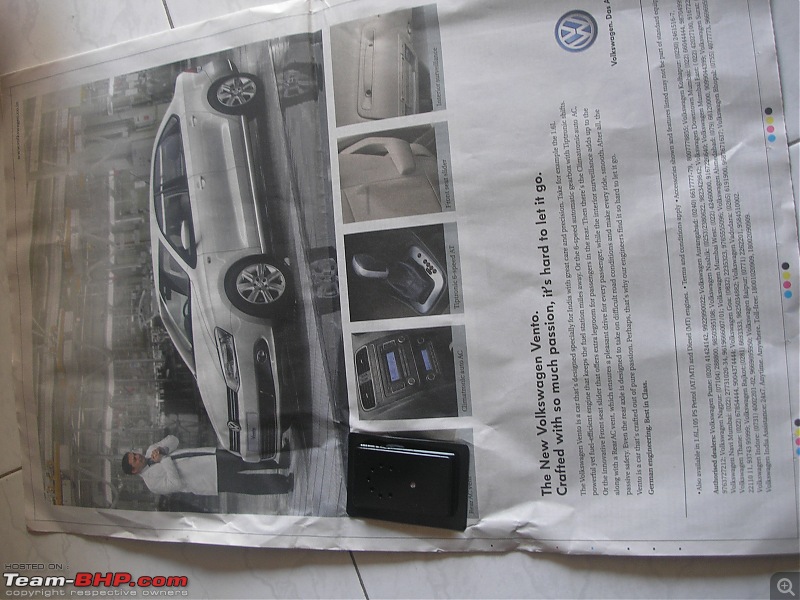 Times of India? Nope, VW of India. EDIT: Vibrating ad on 11 Sept 2012 (Pg 26)-p1010382.jpg