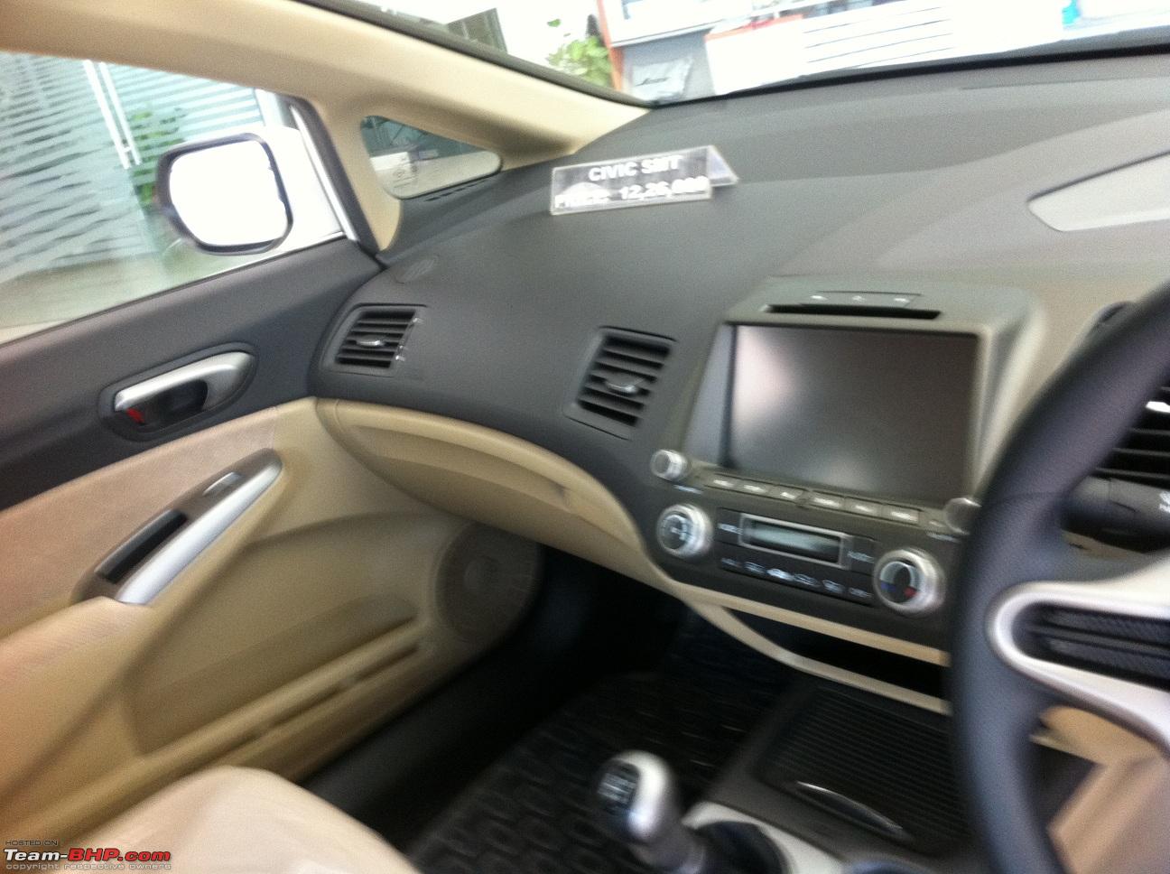 Honda Civic With New Touchscreen Multimedia Team Bhp