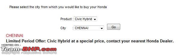 Honda Civic Hybrid at 13.65 lacs limited time offer: Now Sold Out!-civic.jpg
