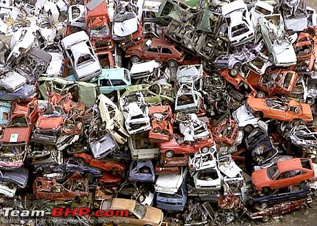Cars manufactured before 1996 to be scrapped? To push new car sales?-scrappile.jpg