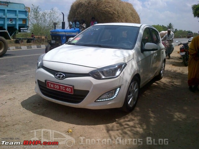 Hyundai i20 Face-Lift (2012) Spotted for the first time in India on Pg. 2-hyundaii20faceliftfront.jpg