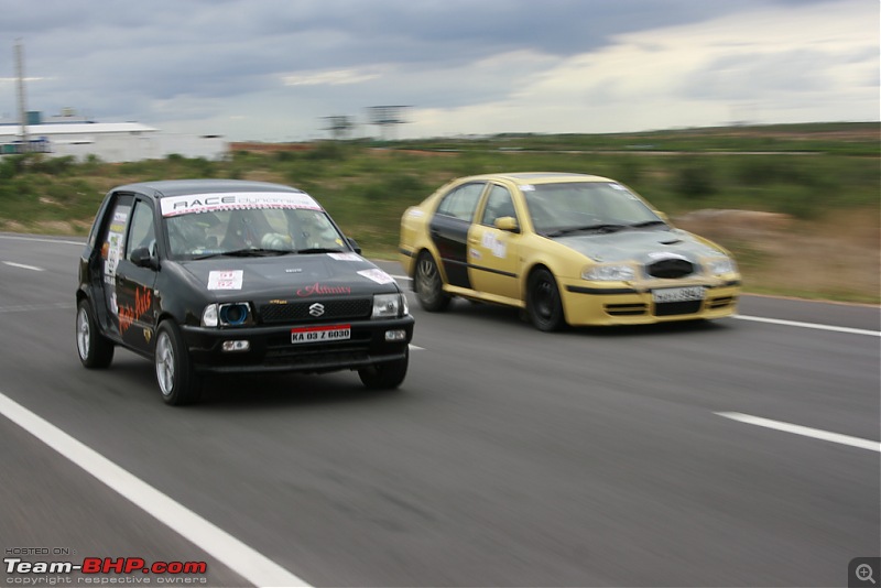 Deccan Quartermile Drag II- June 20th and 21st 2009-yello-skoda-track.jpg