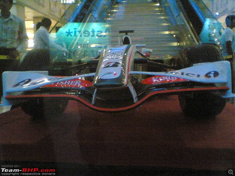 Force India F1 team-Displays model car in Bangalore-image626.jpg