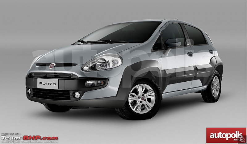Fiat Punto Adventure spied. Auto-Expo unveil?-fiatpuntoadventurenewrenderingfront.jpg