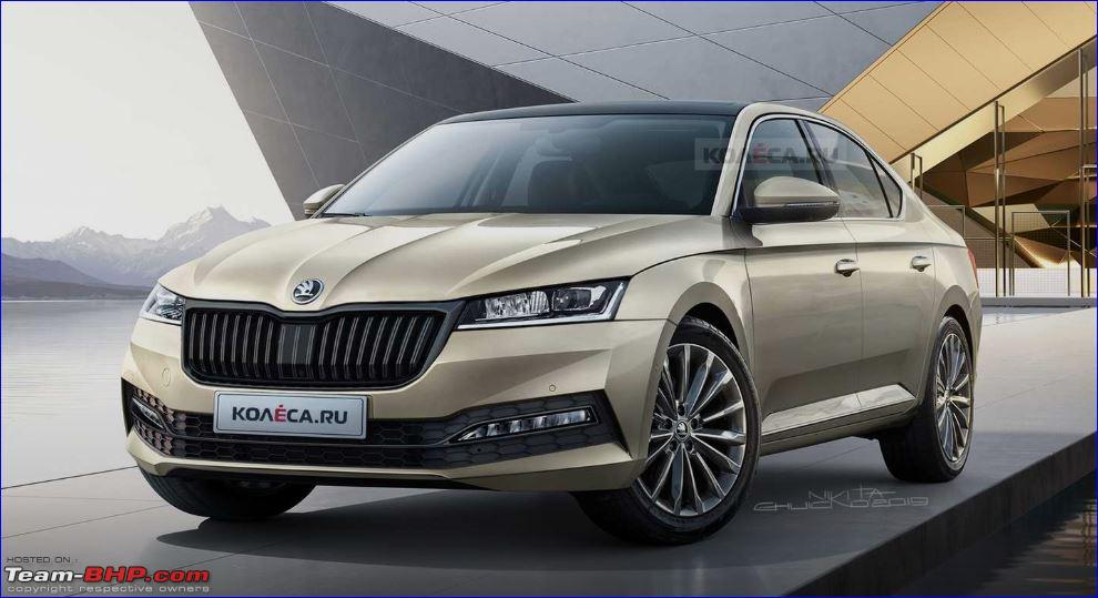 All-New Fourth-Gen Skoda Superb Reveals Its Roomy Silhouette Way