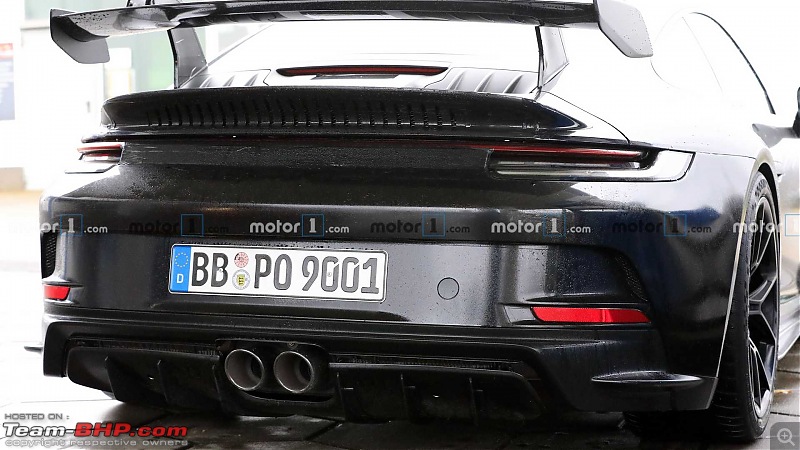 Next-gen Porsche 911 GT3 to get 503 BHP 4.0L flat six engine-porsche911gt3spiedupcloseexhaustpipeview.jpg