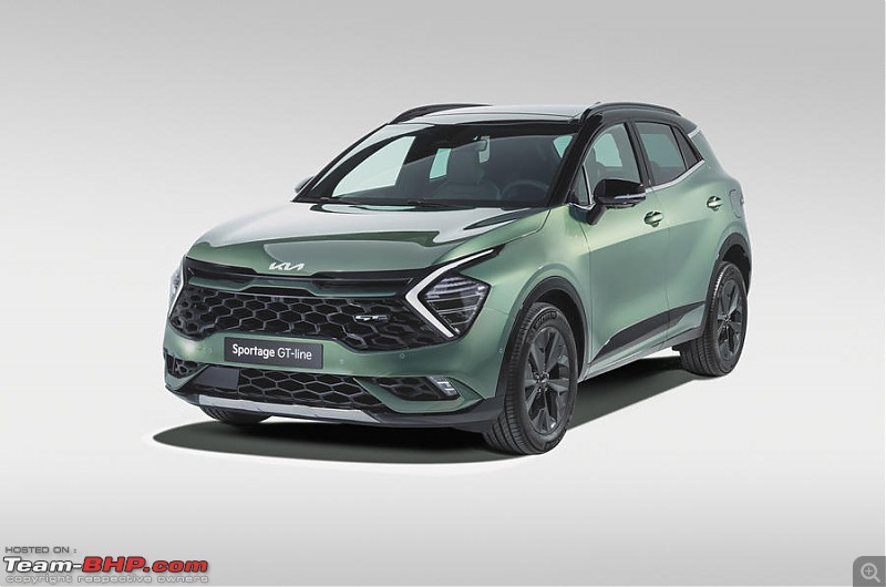 2021 Kia Sportage unveiled in China - Striking new look with huge tiger nose grill-3_4_front.jpg