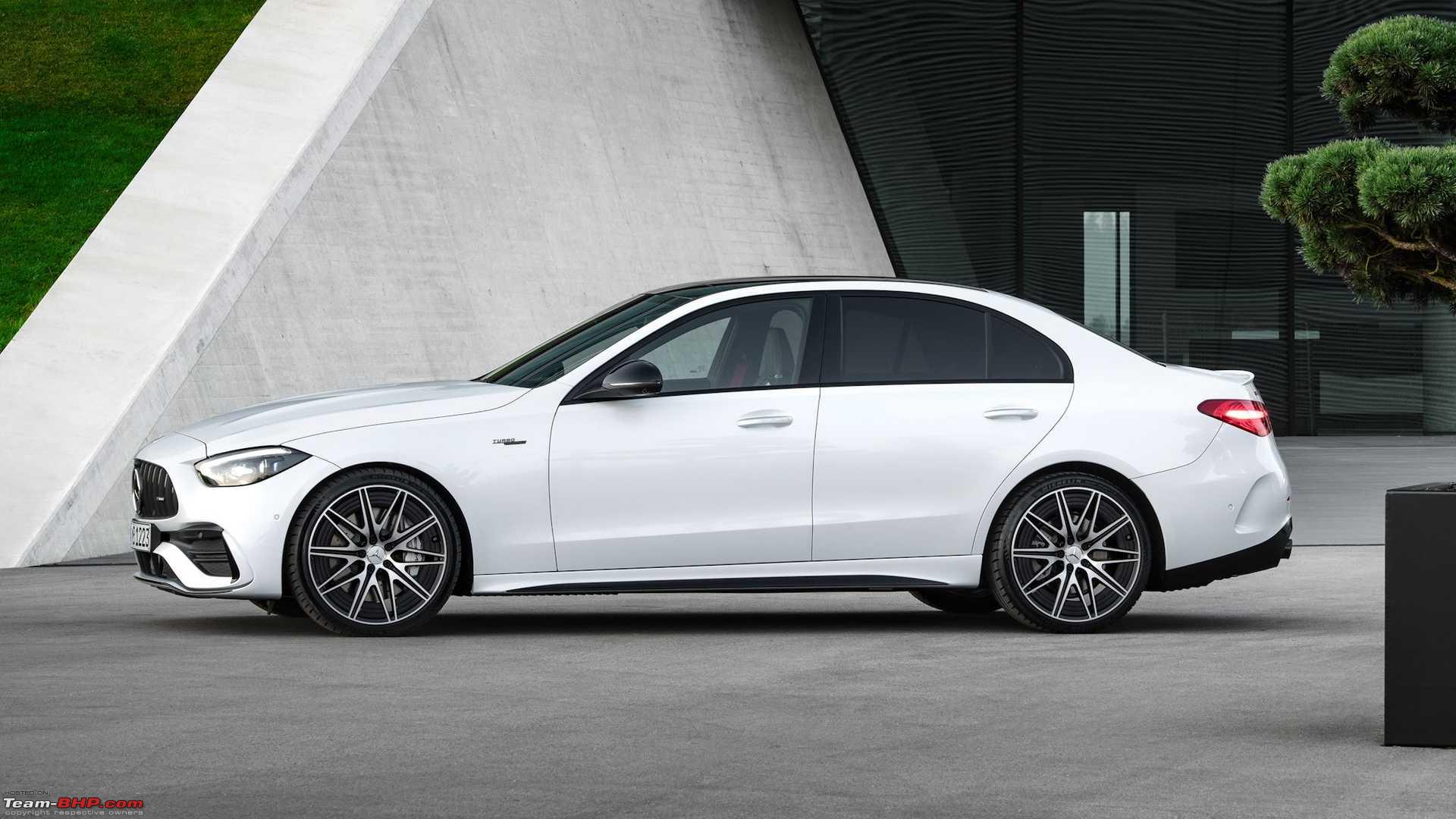 2023 MercedesAMG C43 sedan unveiled TeamBHP