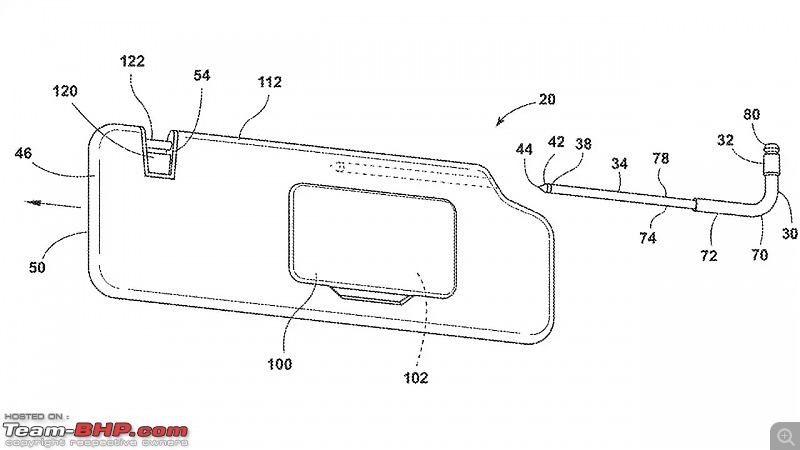 Ford developing new sun visor which can shatter windows in case of emergency; patent filed-sunvisorbreaker.jpg
