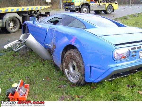 Ferrari worth £500,000 wrecked after driver lost control and