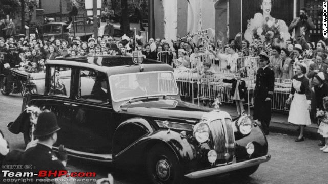 The Iconic Queen Elizabeth's Diamond Jubilee - Glimpses of Her Rendezvous With Cars!-4june1953queen.jpg