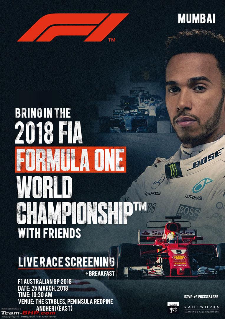 F1 live screening - Where in your city?