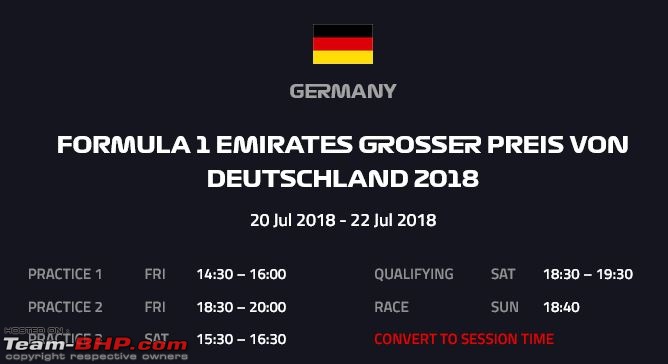 Formula 1: The 2018 German Grand Prix-timinig.jpg