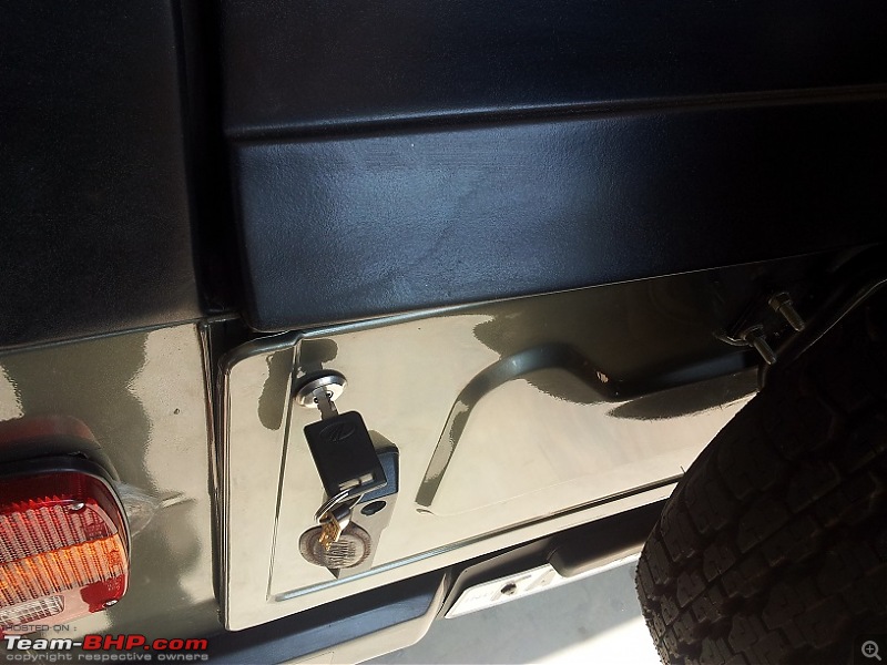 Call of the wild - Mahindra Thar CRDe-rear-door-lock.jpg