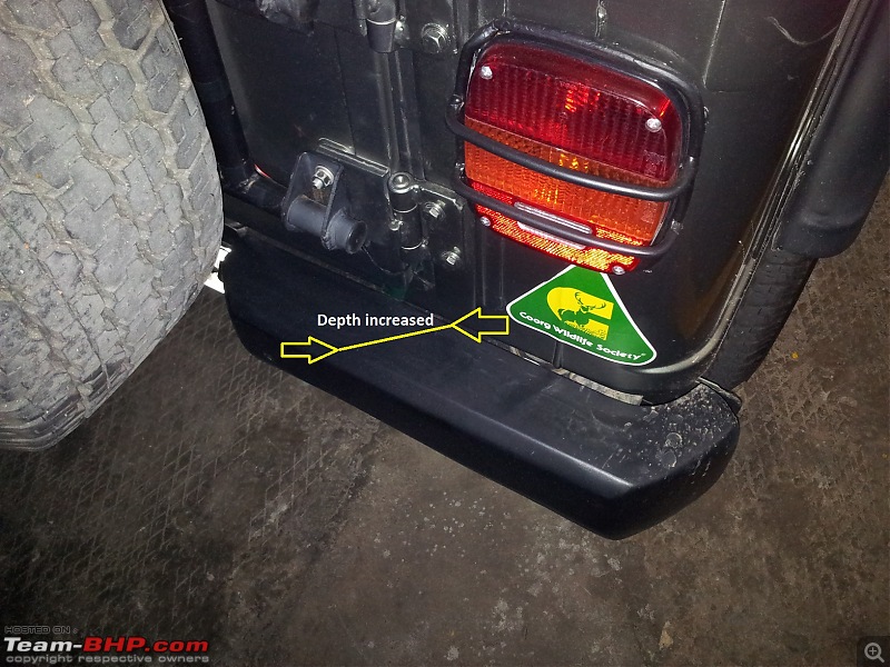 Call of the wild - Mahindra Thar CRDe-rhs-rear-bumper.jpg