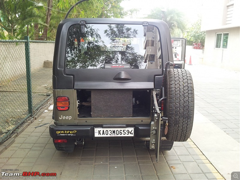 Call of the wild - Mahindra Thar CRDe-rear-tailgate-open.jpg