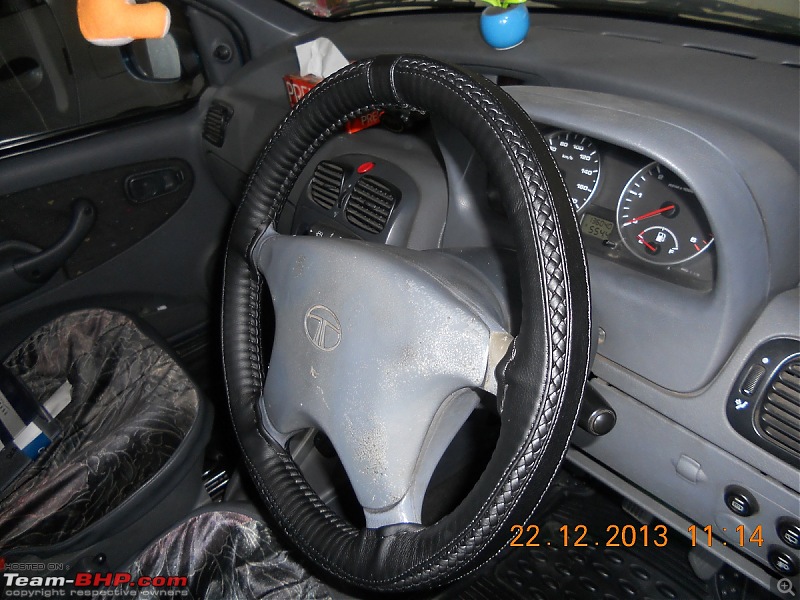 Tata Indica DLX - 150,000 kms & beyond-new-steering-cover.jpg