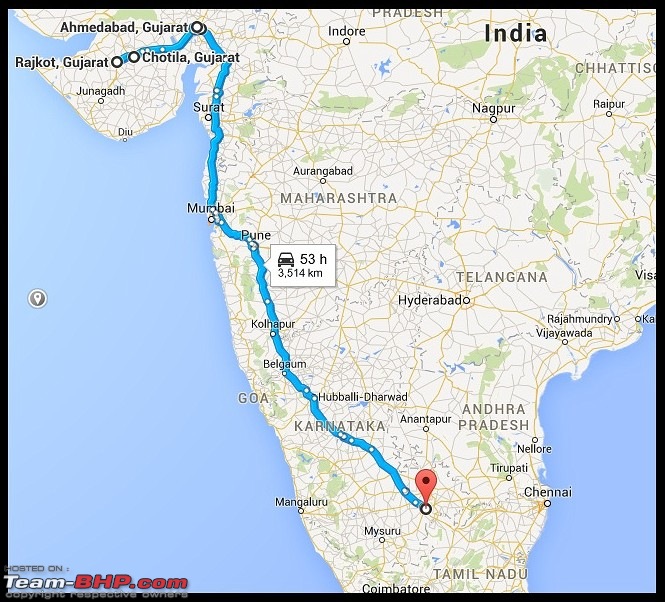 Tallboy welcomes longer companion | Maruti Ertiga VDi | 241,500 km-mapbordermaker.jpg