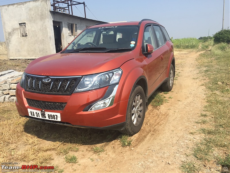 Ownership tales of Orange Cheetah, my 2015 Mahindra XUV5OO W10 FWD. EDIT: Sold after 150,000 km-farmparked.jpg