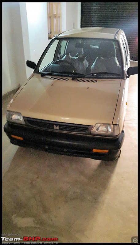 The love of my life - A 2000 Maruti 800 DX 5-Speed. EDIT: Gets export model features on Pg 27-20160317_161731.jpg