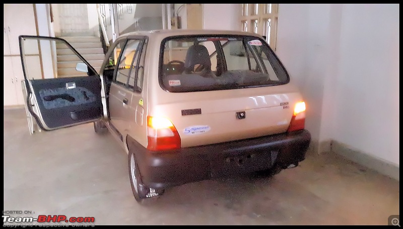 The love of my life - A 2000 Maruti 800 DX 5-Speed. EDIT: Gets export model features on Pg 27-20160318_171349.jpg