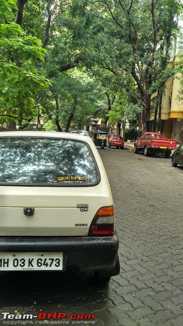 The love of my life - A 2000 Maruti 800 DX 5-Speed. EDIT: Gets export model features on Pg 27-img_20151003_140634_hdr.jpg