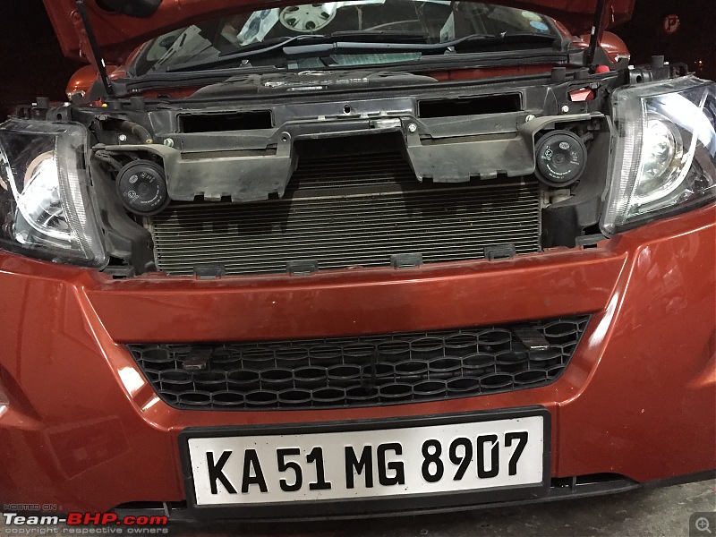 Ownership tales of Orange Cheetah, my 2015 Mahindra XUV5OO W10 FWD. EDIT: Sold after 150,000 km-1.1-bumperopening1.jpg