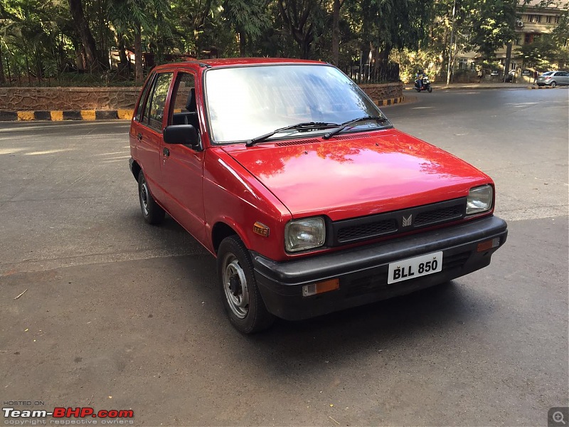 The love of my life - A 2000 Maruti 800 DX 5-Speed. EDIT: Gets export model features on Pg 27-img_6277.jpg