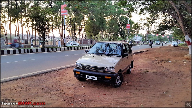 The love of my life - A 2000 Maruti 800 DX 5-Speed. EDIT: Gets export model features on Pg 27-20160628_183010.jpg