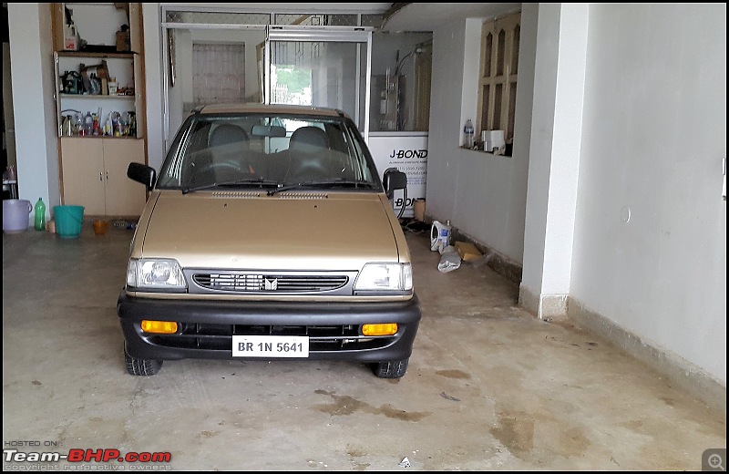 The love of my life - A 2000 Maruti 800 DX 5-Speed. EDIT: Gets export model features on Pg 27-20160629_155938.jpg