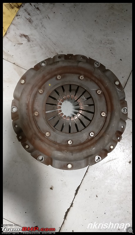 Petrol Hatch to Diesel Sedan - Fiat Linea - Now Wolfed-old-clutch-plate.jpg