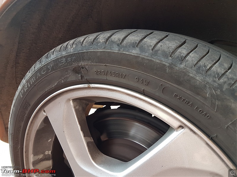 Volvo S60 D5 Ownership Review : 10 years, 82000 km update!-tyre-wall-tear.jpg