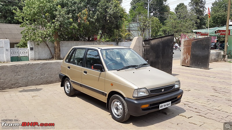 The love of my life - A 2000 Maruti 800 DX 5-Speed. EDIT: Gets export model features on Pg 27-20170515_132146.jpg