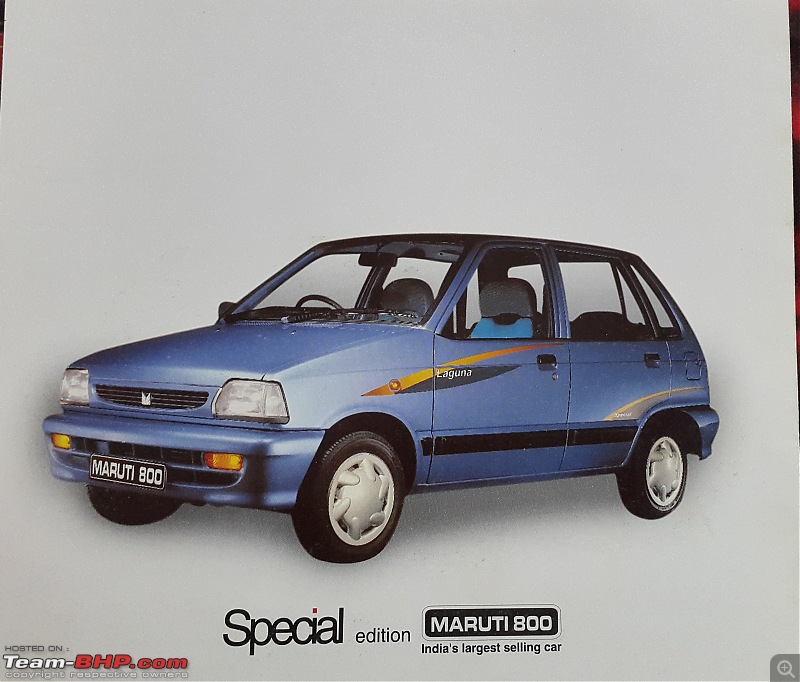 The love of my life - A 2000 Maruti 800 DX 5-Speed. EDIT: Gets export model features on Pg 27-20160928_084248.jpg