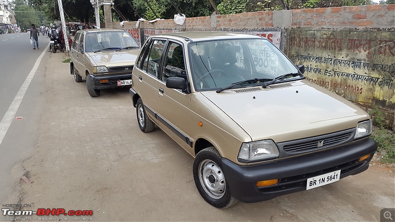 The love of my life - A 2000 Maruti 800 DX 5-Speed. EDIT: Gets export model features on Pg 27-20171026_124727.jpg