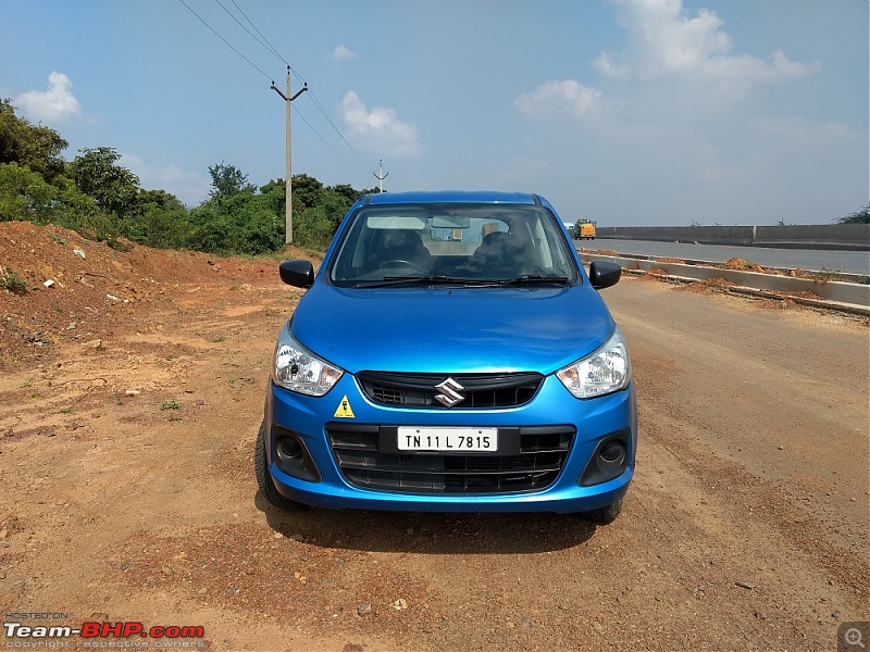 My Go-kart. Maruti Alto K10 VXi AMT, Cerulean Blue - 6 years & 90,000 km update-front-60k.jpg