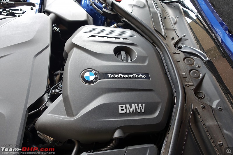 A GT joins a GT - Estoril Blue BMW 330i GT M-Sport comes home - EDIT: 100,000 kilometers up-engine.jpg