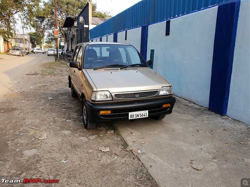 The love of my life - A 2000 Maruti 800 DX 5-Speed. EDIT: Gets export model features on Pg 27-20180924_164757.jpg