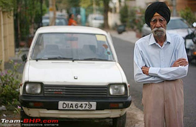 The love of my life - A 2000 Maruti 800 DX 5-Speed. EDIT: Gets export model features on Pg 27-harpalsinghandhis800.jpg